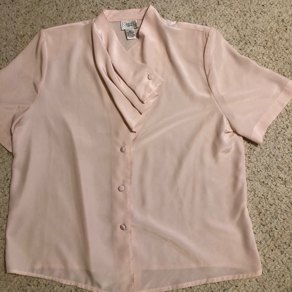 2 Vintage 80’s Casual Corner business shirts